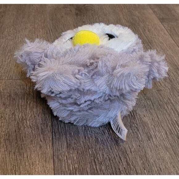 MTY Gray Owl Blue Bow Glitter Eyes Plush Stuffed Animal Toy 8" - Picture 5 of 9